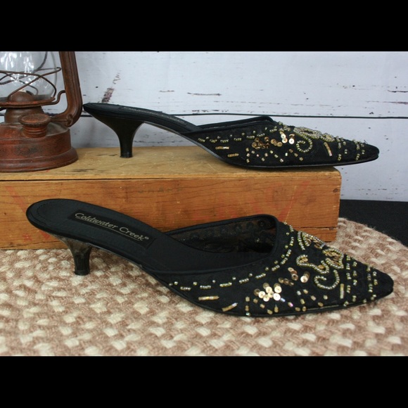 Coldwater Creek beaded mules in EUC! - Picture 5 of 7